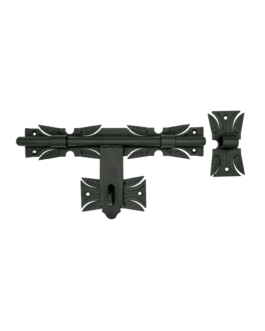 Pasador de puerta 350x50mm Decorativo Estilo rústico Forja Hierro forjado Negro